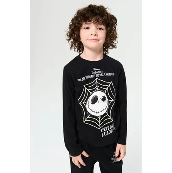 Chlapecké tričko Sinsay - Tričko s&nbsp;dlouhými rukávy Nightmare Before Christmas - černá - 035FC-99X - 035FC-99X-128