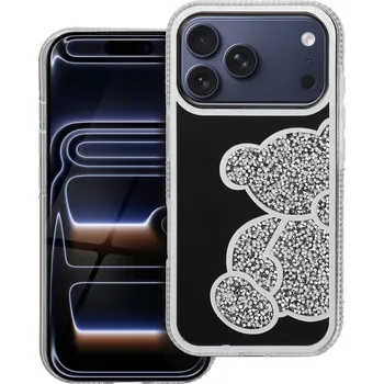 Pouzdro na mobilní telefon OEM Pouzdro TEDDY BEAR IPHONE 17 Pro stříbrné