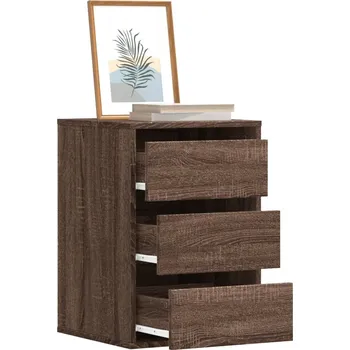 Komoda OMAXI Rohová zásuvková komoda hnědý dub 40x41x58 cm kompozitní dřevo 950971