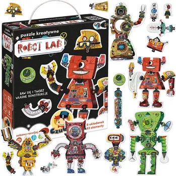 Puzzle kreativní puzzle 63 dílků – robot lab