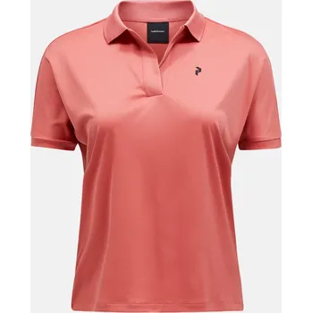 Dámská košile POLOKOŠILE PEAK PERFORMANCE W ILLUSION SS POLO TREK PINK