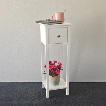 Konferenční stolek Odkládací stolek bílá