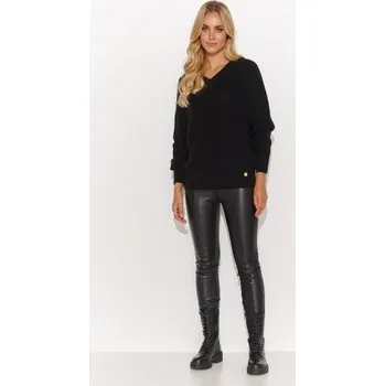 Dámský svetr Dámský svetr Makadamia S140 - černý Černá One size