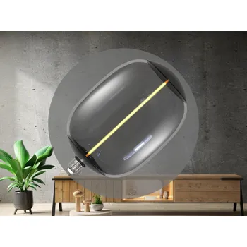 Žárovka NEDES LED Filament 4W SMOKE - T178 / E27 / 1800K - ZSF102