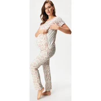 Těhotenské noční prádlo Těhotenské pyžamo Florine dlouhé