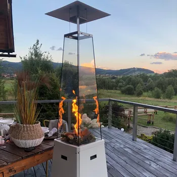 Přímotop Plynový ohřívač Umbrella BS ocelový s hadicí a regulát., bílá, plyn-G31/37MBAR UMBRELLA/BS/B/G31/37MBAR/S/ZE