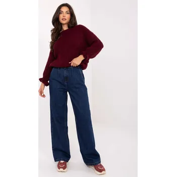 Kalhoty D80030BI62568D300 tmavě modré XS