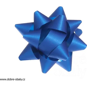 Stuha Dárková rozetka Paper Syntetic 70 mm MODRÁ