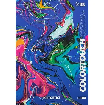 MITAMA A4 linkovaný, 52+2 listů, modrý mramor