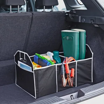 Úložný box 3Pagen Organizér do zavazadlového prostoru auta černá 32 x 32 x 53 cm. Hloubka sáčku 20 cm.