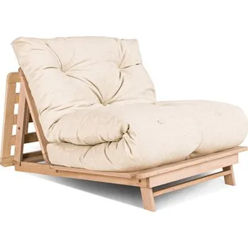 Pohovka sofa LAYTI by Marior - 90x200 cm - neošetřené (bez oleje, laku) + futon petrol blue 757