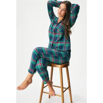 Dámské pyžamo Flanelové pyžamo Festive lights dlouhé