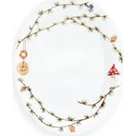 KÄHLER Oválný talíř Hammershøi Christmas 28,5×22,5 cm