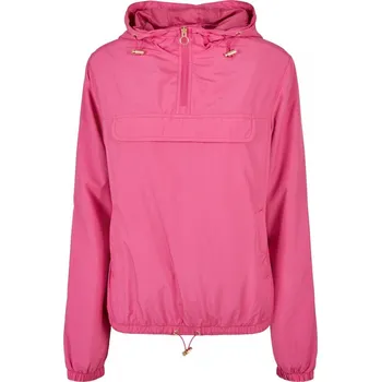 Dámská větrovka Dámská jarní/podzimní bunda Urban Classics Ladies Basic Pullover - jasně růžová M