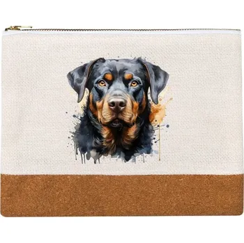 Penál Penál lněný s potiskem Rotvajer z barev