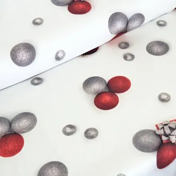 Vánoční dekorační látka SOFT 25270-101 bez obšití 150