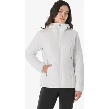 Dámská bunda FORCLAZ Dámská turistická prošívaná bunda MT 100 M BÍLÁ