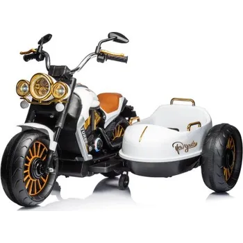 Dětské elektrovozidlo CHIPOLINO Elektrická motorka DUO TRON White 161596