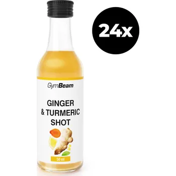 Anabolizér GymBeam Zázvorový shot s kurkumou 24 x 50 ml 24 x 50 ml