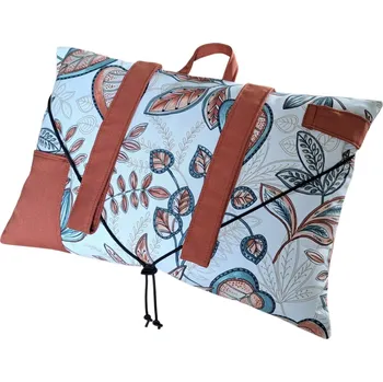 Dekorativní polštářek Čtecí polštář - Listy - skořicová