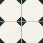 Dlažba Realonda Octagon black 33x33 cm mat OCTAGONBK