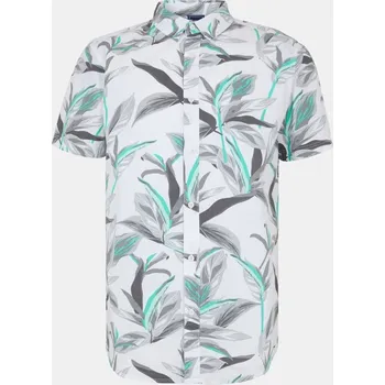 Pánská košile Bench Kaizn Short-Sleeve Patterned Shirt White Floral L