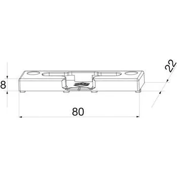 MACO sklopný uzávěr PVC 18/20-9/13, GKG/TROCAL podlh.lišta, stříbrná (368056)