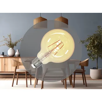 Žárovka NEDES LED Filament 4W VINTAGE- G95 / E27 / 2000K - ZAF101