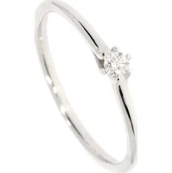 Prsten Zlatnictví Helios Diamantový zásnubní prsten Velikost: 59, Váha: 1,35g