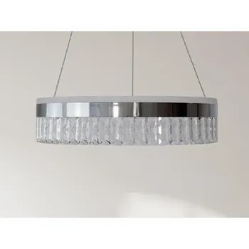 NEDES LED luxusní závěsné křišťálové svítidlo s dálkovým ovladačem 90W - TA2300/CH