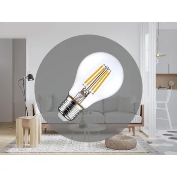 Žárovka NEDES LED Filament 7,3W CLEAR - A60 / E27 / 3000K - ZLF512A