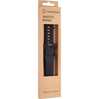 Řemínek na hodinky Tactical 789 Silikonový Řemínek s Přezkou pro Apple Watch 38 40mm Grain černá (8596311138874)