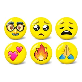 Dětský míč Míč 20cm smajlík 6druhů 10m+ v síťce