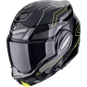 Helma na motorku Překlápěcí helma na motorku Scorpion EXO-TECH EVO CONQUER černo-fluo žlutá 2XL