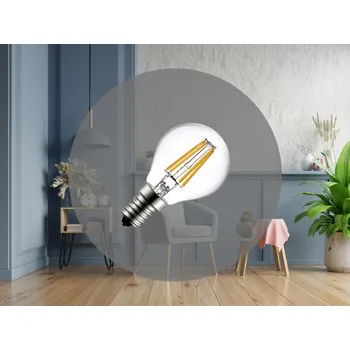 Žárovka NEDES LED Filament 4W - G45 / E14 / 4000K - ZLF822