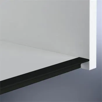 Nábytkové kování Úchytková lišta Amros, délka 2500 mm, k zakrácení, hliník černý elox