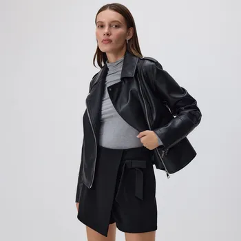 Dámské kraťasy Reserved - Sukňošortky s mašlí - černý - 323GF-99X - 323GF-99X-S