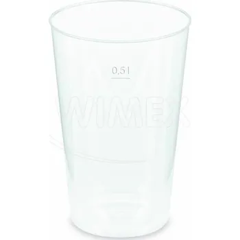 Jednorázové nádobí Kelímek vratný (PP) extra pevný 0,5 l [12 ks]