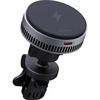 Aukey bezdrátová indukční nabíječka 3 A MagFusion Dash Pro HD-MC13A Výstup Magnetické připojení