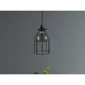 NEDES Černé kovové svítidlo 1 x E27 - ME0011