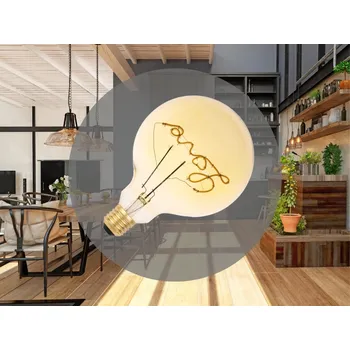 Žárovka NEDES LED Filament VINTAGE 2W LOVE - G125 / E27 / 2000K - ZSF112