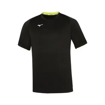 Pánské tričko Mizuno Core Short Sleeve Tee Tričko XL, černá / žlutá