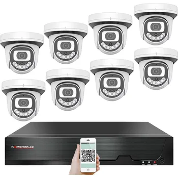 Kompletní kamerový systém 4K PoE IP 8 kamerový set XM-812D 8MPx, CZ menu