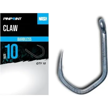 Rybářský háček Nash Háčky Claw Micro Barbed 10 ks - Velikost 12