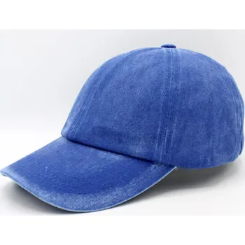 Kšiltovka Fiebig - Headwear since 1903 Modrá kšiltovka z seprané bavlny - Baseball Cap Washed Cotton Velikost: Unisize (S-XL)