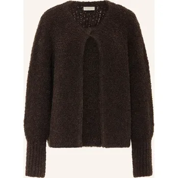 Dámský svetr Milano Italy Dámský Kardigan Z Buklé, tmavě hnědá, 44