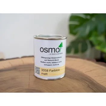 Olej na dřevo Osmo Top Olej Bezbarvý Mat 3058 na Masivní Dřevo 125 ml