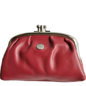 Deštník Hexagona 77270 dámská kožená peněženka / kosmetická taška carmin