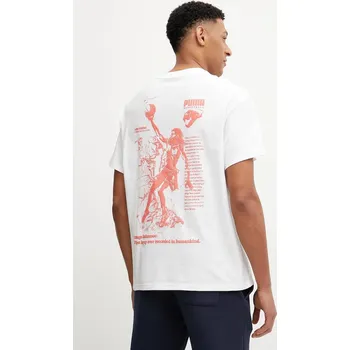 Bavlněné tričko Puma The First Buckets 630666 bílá 00X, vel. M
