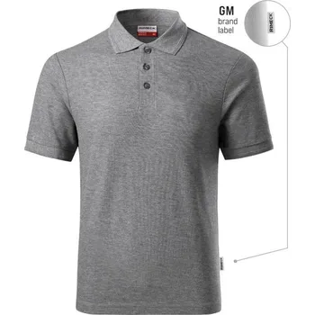 Pánské tričko Pánská polokošile Reserve (tmavě šedá melanž (značka)) 2XL